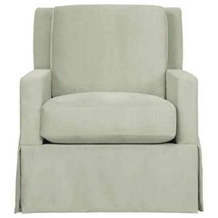 Transitional Upholstered Swivel Chair